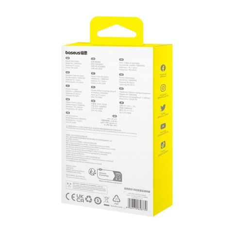 Baseus Kabel Baseus Gem Typ C-Typ C 100W 1m (czarny)