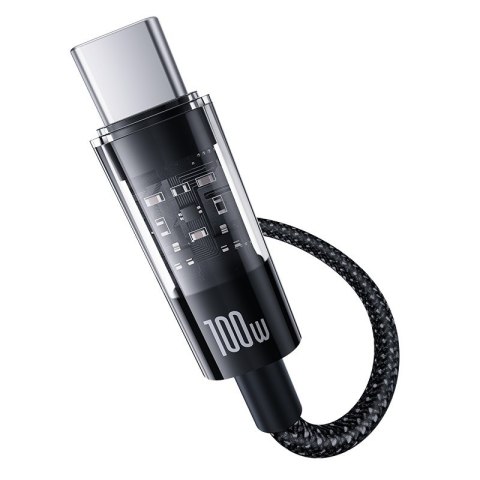 Baseus Kabel Baseus Gem Typ C-Typc C 100W 2m (czarny)