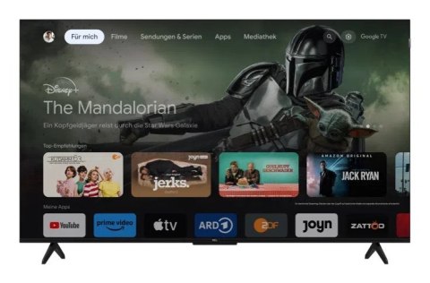 TCL Telewizor TCL 55T7B QLED 55" 4K Ultra HD Google TV Dolby Vision DVB-T2 Czarny