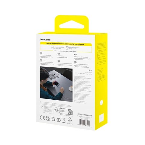 Baseus Kabel Baseus Gem 2.4A 2m (fioletowy)