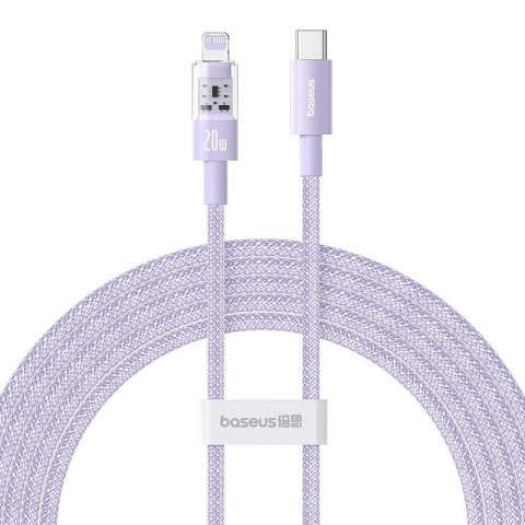 Baseus Kabel Baseus Gem USB C-IP 20W 2m (fioletowy)