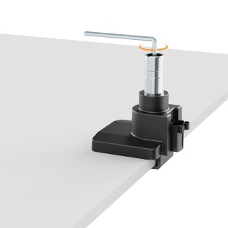 Maclean MACLEAN UCHWYT BIURKOWY DO MONITORA LCD 17-57", 27KG, VESA MAX 200X200 PODWÓJNE RAMIĘ MC-968