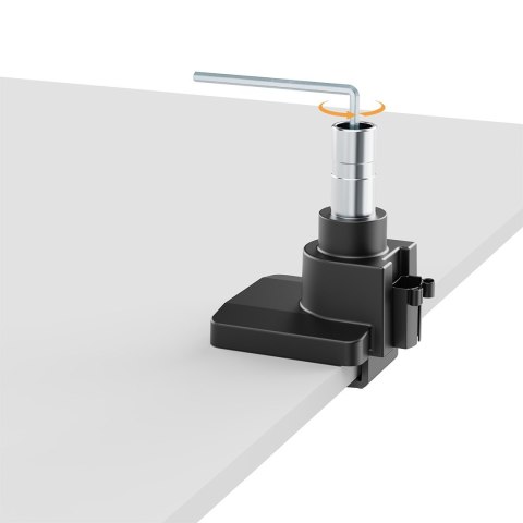 Maclean MACLEAN UCHWYT BIURKOWY DO MONITORA LCD 17-57", 27KG, VESA MAX 200X200 PODWÓJNE RAMIĘ MC-968