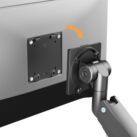 Maclean MACLEAN UCHWYT BIURKOWY DO MONITORA LCD 17-57", 27KG, VESA MAX 200X200 PODWÓJNE RAMIĘ MC-968