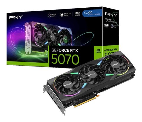 PNY Technologies Karta graf. PNY GeForce RTX 5070 12GB ARGB OC 3-FAN