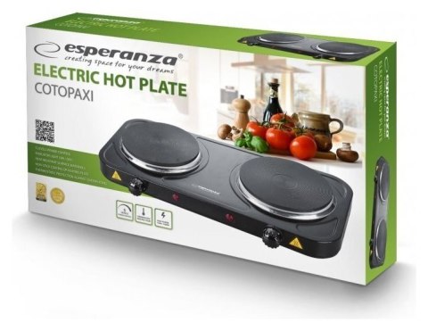 Esperanza ESPERANZA KUCHENKA ELEKTRYCZNA COTOPAXI CZARNA EKH010K