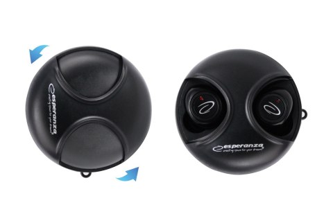 Esperanza ESPERANZA SŁUCHAWKI DOUSZNE BLUETOOTH TWS ARIES EH228K