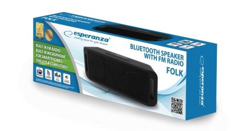 Esperanza Głośniki bluetooth Esperanza FOLK EP126KK (kolor czarny)