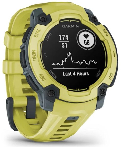 Garmin Zegarek sportowy Garmin Instinct E Electric Lime 45mm Limonkowy