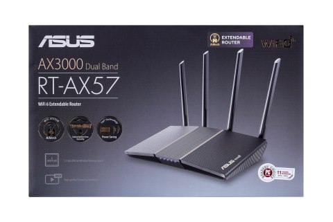 ASUS Asus- RT-AX57 router AX3000 Wi-Fi 6