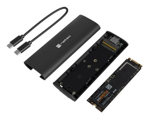 NATEC OBUDOWA SSD ZEWNĘTRZNA NATEC RHINO M.2 NVME LITE USB-C 3.1 GEN 2 ALUMINIUM