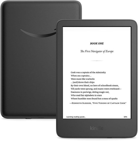 KINDLE Ebook New Kindle (11th Generation) - 2024 release 6" glare-free 16GB Wi-Fi (Without Lockscreen Ads) Black (WYPRZEDAŻ)