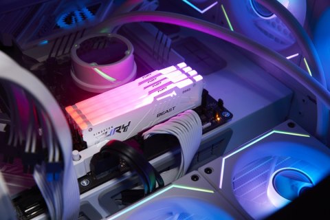 Kingston KINGSTON DDR5 32GB 6000MT/s CL30 DIMM FURY Beast White RGB XMP