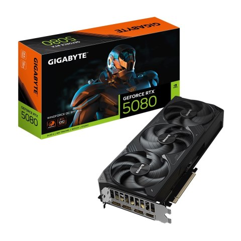 Gigabyte Karta graficzna Gigabyte GeForce RTX 5080 WINDFORCE OC SFF 16GD