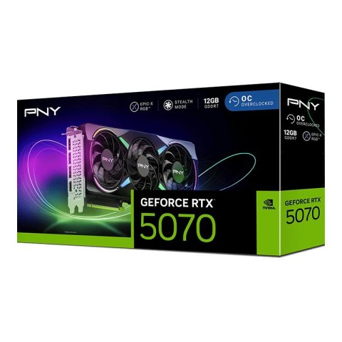 PNY Technologies Karta graf. PNY GeForce RTX 5070 12GB ARGB OC 3-FAN