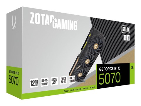 ZOTAC Karta graficzna ZOTAC GAMING GeForce RTX 5070 SOLID OC 12GB