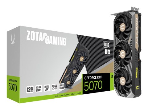 ZOTAC Karta graficzna ZOTAC GAMING GeForce RTX 5070 SOLID OC 12GB