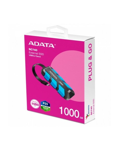 ADATA ADATA DYSK SSD SC740 1000 GB COLOR BOX BLUE