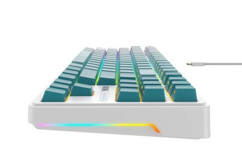 HAVIT Klawiatura gamingowa Havit KB901L (biało-zielony)