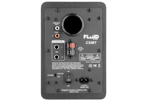 FLUID AUDIO Fluid Audio C35BT - Aktywny 3.5"-calowy dwudrożny monitor referencyjny studyjny z Bluetooth (para)