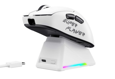 HAVIT Mysz gamingowa bezprzewodowa Havit StarBlaze-1 (biało-czarny)