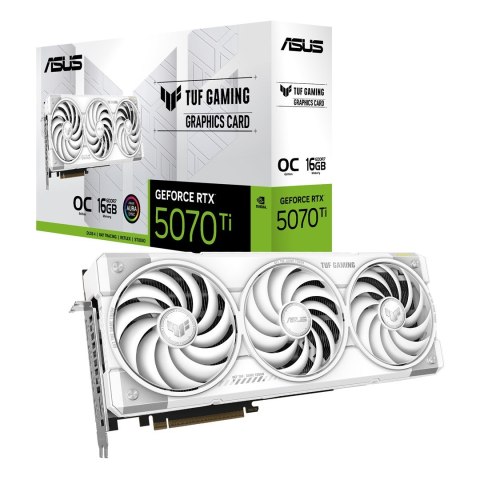 ASUS Karta graf. ASUS TUF GAMING RTX 5070 Ti 16GB OC WH.