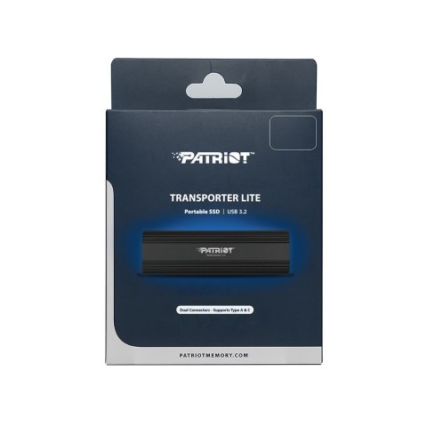 Patriot Memory Patriot Transporter LT 1TB USB3.2 Type-C SSD 1000 MB/s Alu Black