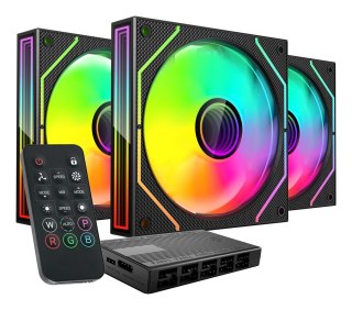 TACENS TACENS MARS MF-3DPROKIT FANS 120 ARGB x3 BK- wentylatory+hub+pilot (TACMARS-MF3DPROKIT)