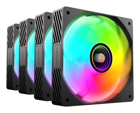 TACENS TACENS MARS MF-SI4KIT FANS 120 ARGB x4 BK- wentylatory+hub+pilot (TACMARS-MFSI4KIT)