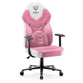 DIABLO CHAIRS Fotel gamingowy DIABLO X-GAMER różowo-biały