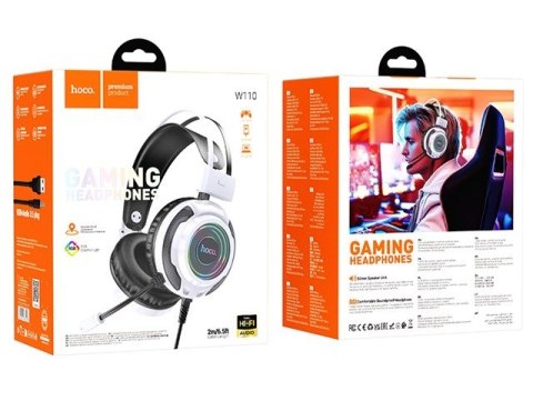 HOCO Słuchawki gamingowe Hoco W110 (biały)