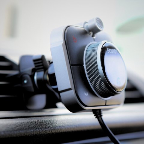 SAVIO SAVIO TR-14 TRANSMITER SAMOCHODOWY FM Z BLUETOOTH I ŁADOWARKĄ,QUICK CHARGE 3.0 I POWER DELIVERY, RED. SZUMÓW