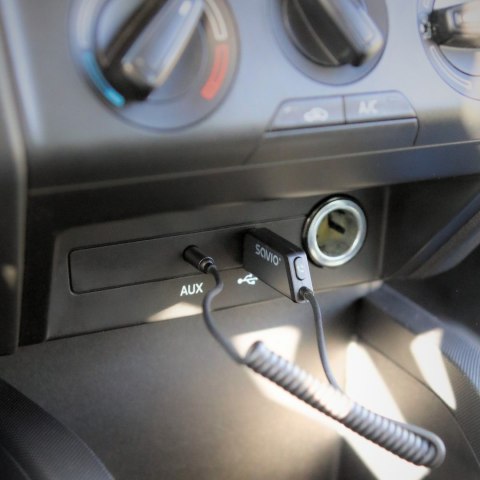 SAVIO SAVIO TRANSMITER AUX, USB, BLUETOOTH 5.3, FUNKCJA ZESTAWU GŁOŚNOMÓWIĄCEGO, TR-16