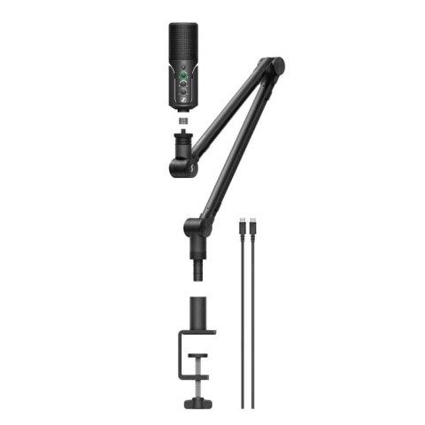 Sennheiser Sennheiser PROFILE STREAMING SET - Mikrofon streamingowy, pojemnościowy, kardioidalny, ramię ze zintegrowaną szyną na kable, 3-m