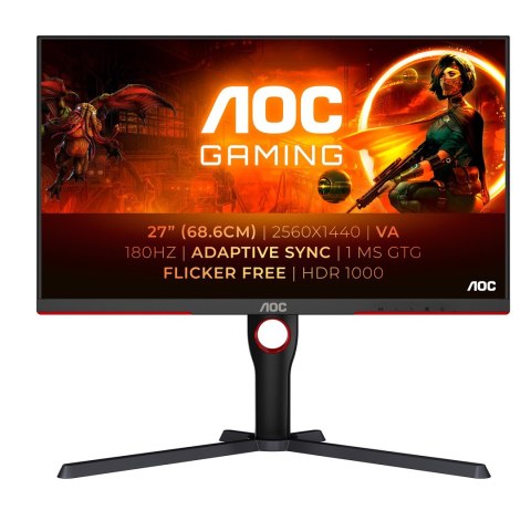 AOC MONITOR AOC LED 27" Q27G3XMN/BK 180Hz
