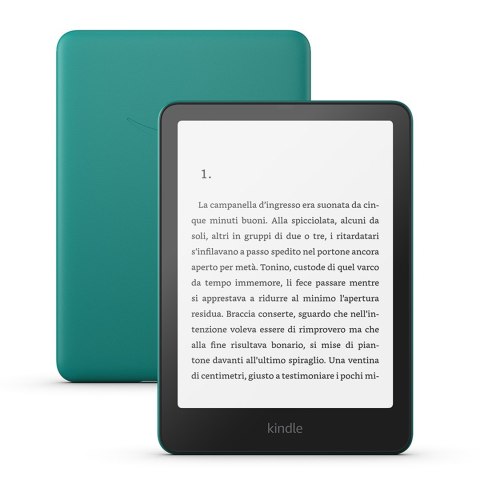 KINDLE Ebook New Kindle Paperwhite (12th Generation) - 2024 release 7" glare-free 16GB Wi-Fi (Ad-supported) Jade (WYPRZEDAŻ)