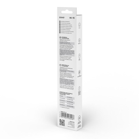 SAVIO SAVIO PILOT UNIWERSALNY DO TV /ZAMIENNIK DO TV TCL - SMART TV RC-15