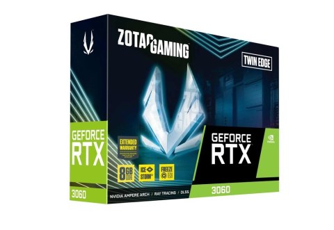 ZOTAC Karta graf. ZOTAC GeF RTX 3060 Twin Edge 8GB GDDR6 (WYPRZEDAŻ)