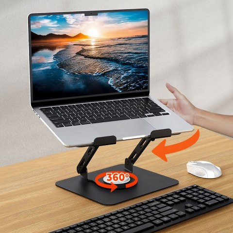 Media tech MEDIA-TECH REGULOWANA, OBRACANA, ERGONOMICZNA PODSTAWKA POD LAPTOPA LAPTOP STAND ROTO MT2662