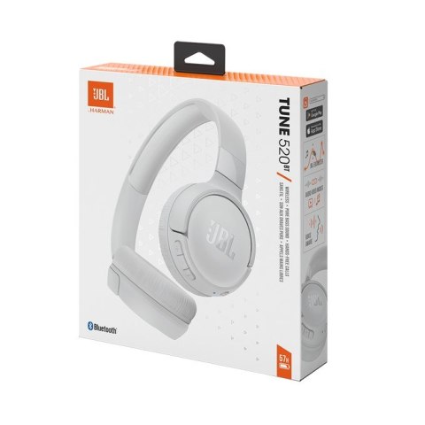JBL Słuchawki JBL TUNE 520 BT (white, bezprzewodowe, nauszne)