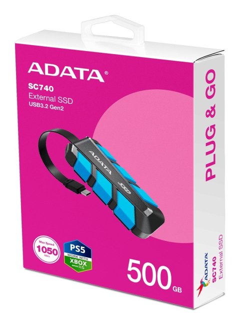 ADATA Adata Dysk SSD SC740 500G U3.2C 1050/1000 MB/s