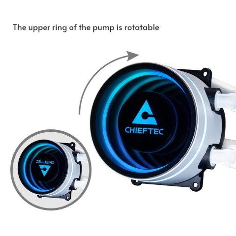 Chieftec Chłodzenie wodne Chieftec Iceberg 360 RGB white