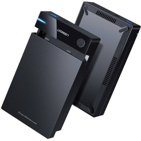 UGREEN Ugreen Obudowa na dysk SATA 3,5'' HDD; USB 3.0 (czarny)