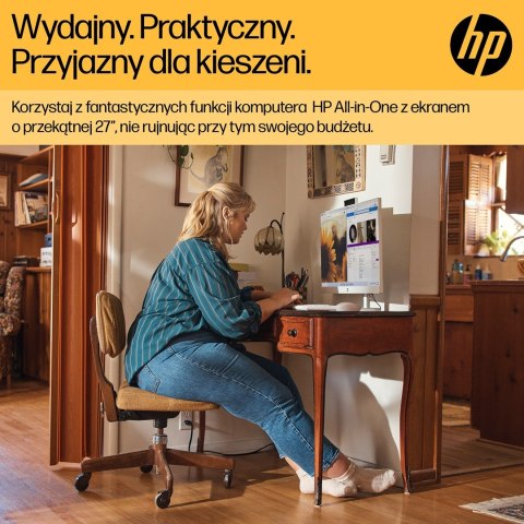 Hewlett-Packard HP 27-cr0232nw AIO Ryzen 5 7520U 27.0"FHD IPS AG 300nits 16GB DDR5 SSD512 Radeon 610M LAN Win11 2Y Shell White