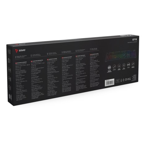 SAVIO SAVIO KLAWIATURA MECHANICZNA STYX OUTEMU PEACH SILENT HOT SWAP RGB