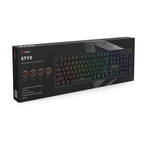 SAVIO SAVIO KLAWIATURA MECHANICZNA STYX OUTEMU RED HOT SWAP RGB