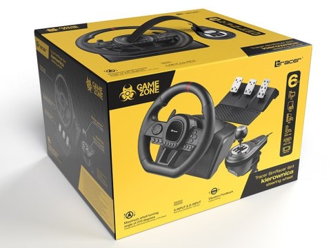 Tracer TRACER KIEROWNICA SIMRACER MANUAL GEARBOX 6 IN 1 (WYPRZEDAŻ)