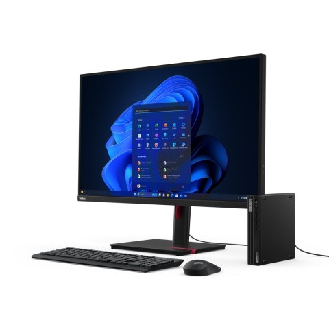 Lenovo Lenovo ThinkCentre M70q Gen 5 i3-14100T 8GB DDR5 4800 SSD256 UHD Graphics 730 W11Pro Black 3Y OnSite