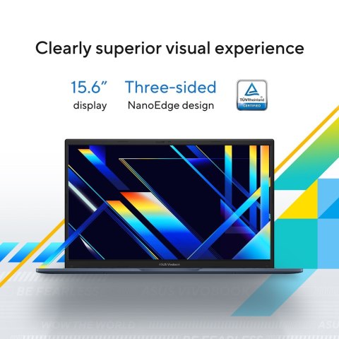 ASUS ASUS Vivobook 15 X1504VA-BQ2947 Core 5 120U 15.6"FHD IPS-level Panel 60Hz 250nits AG 16GB DDR4 SSD512 Intel Graphics WLAN+BT Cam