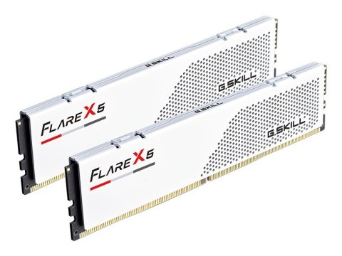 G.SKILL G.SKILL FLARE X5 AMD DDR5 2X32GB 6000MHZ CL30 EXPO WHITE F5-6000J3040G32GX2-FX5W